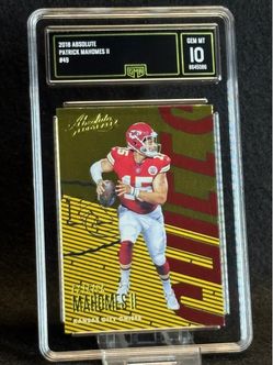 2018 Absolute 🔥 Patrick Mahomes 🔥 GMA 10 💎 Mint - Kansas City Chiefs