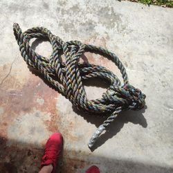 40 Feet Of Braided Rope (Tugboat Rope)