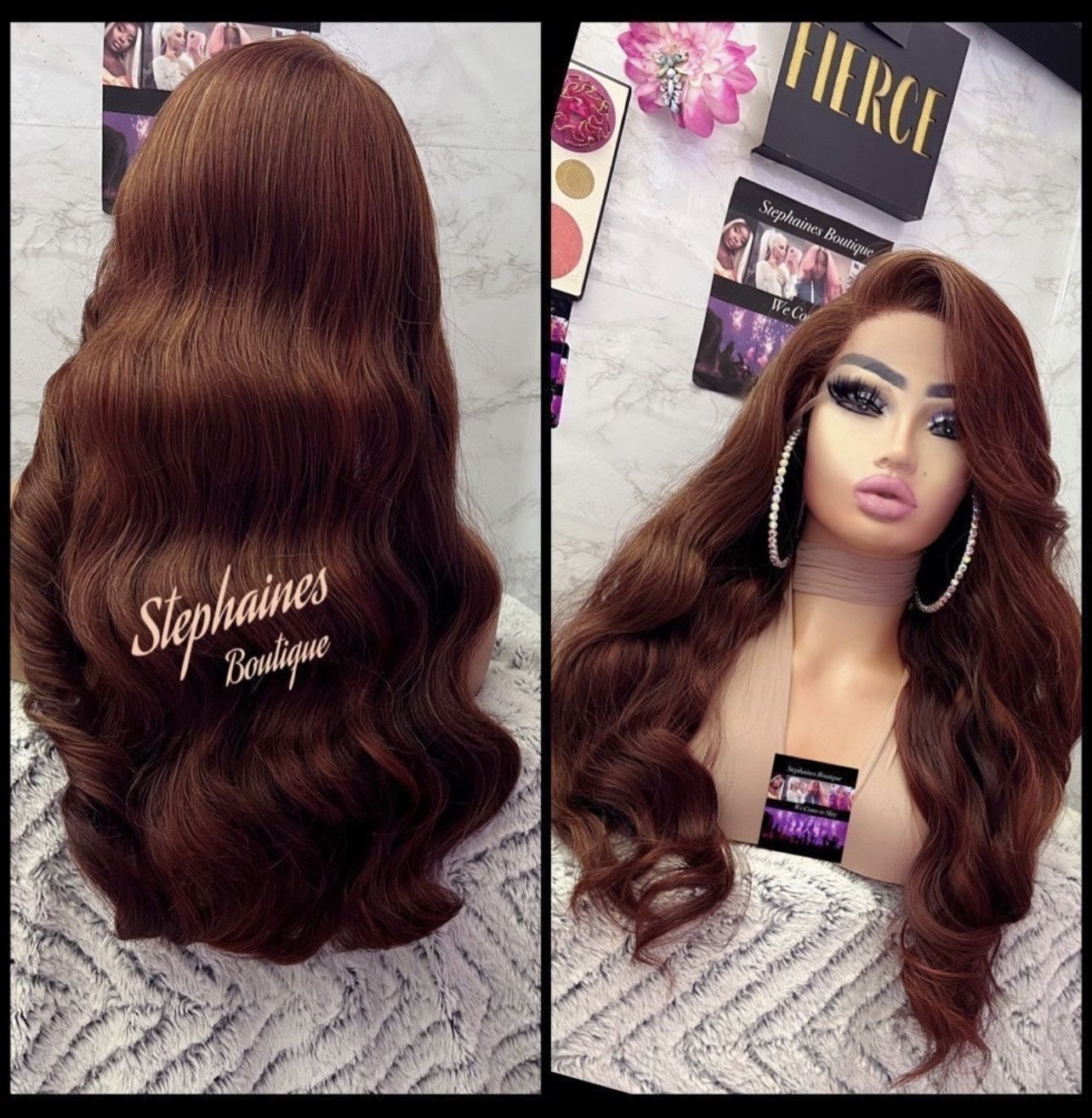 Human Hair Blended Lace Front Wig