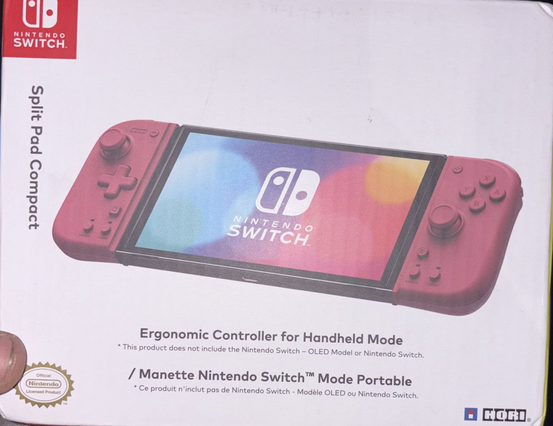 Hori Split Pad Compact for Nintendo Switch in Apricot Red