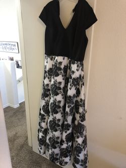 Size 14 prom dress evening gown dress floral new