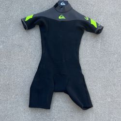 Wetsuit Quiksilver Kids Boys Size 10 Springsuit Surf Girls