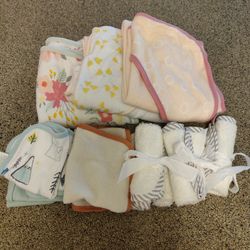 Baby Bath Cloths + Towels