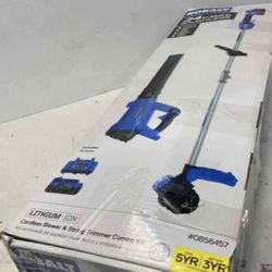 Kobalt Gen4 24-volt Cordless Battery String Trimmer and Leaf Blower Combo Kit 4 Ah (Battery and Char