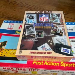 NBA Basketball Game vintage 1970’s And sealed NFL VHS Game