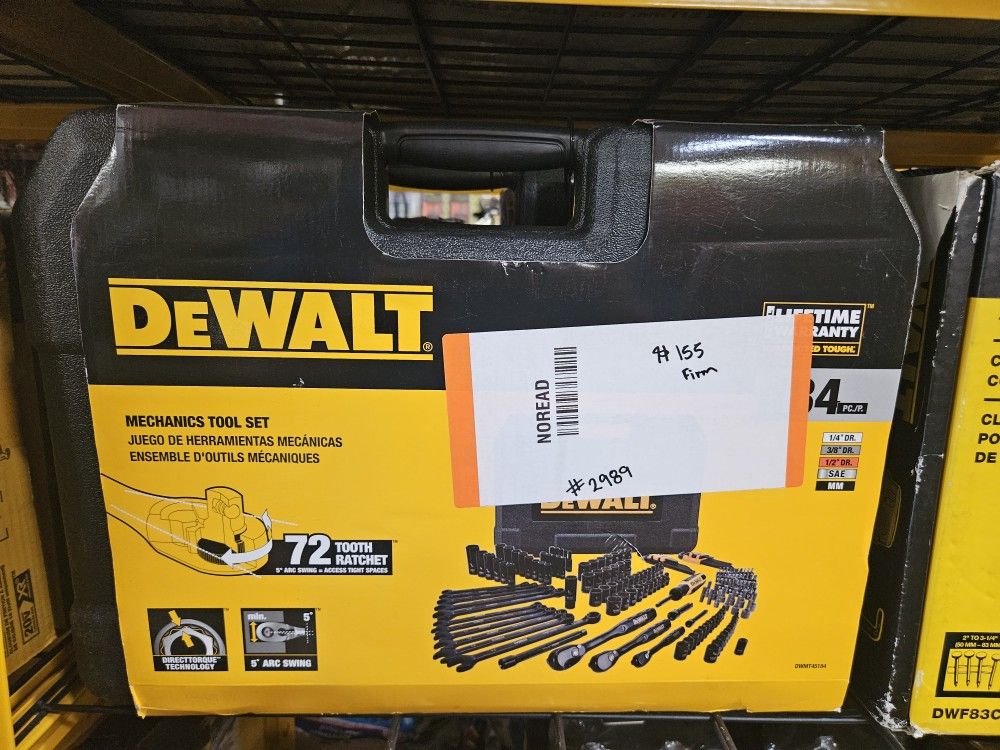 DEWALT
Black Chrome Mechanics Tool Set (184-Piece)