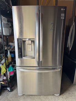 LG French doors stainless steel refrigerator