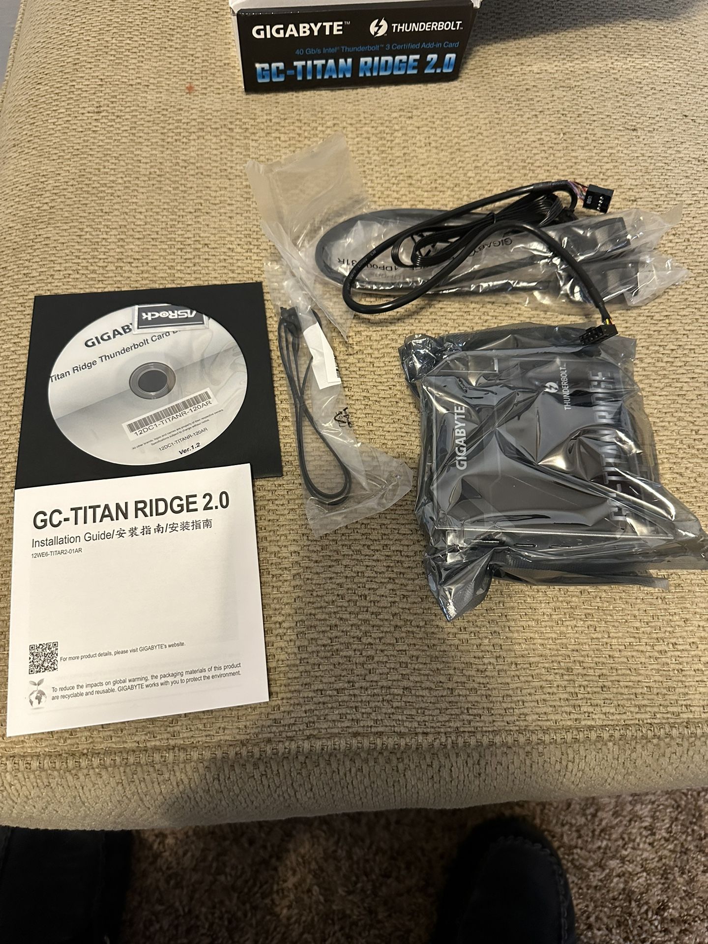 Gigabyte GC Titan ridge 2.0 Thunderbolt 3 Card for Sale in Clovis 