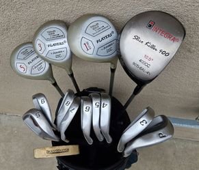 14 Piece Golf Club Set Tour Classic 948C Invicta BrassMaster with a Datrek Golf Bag