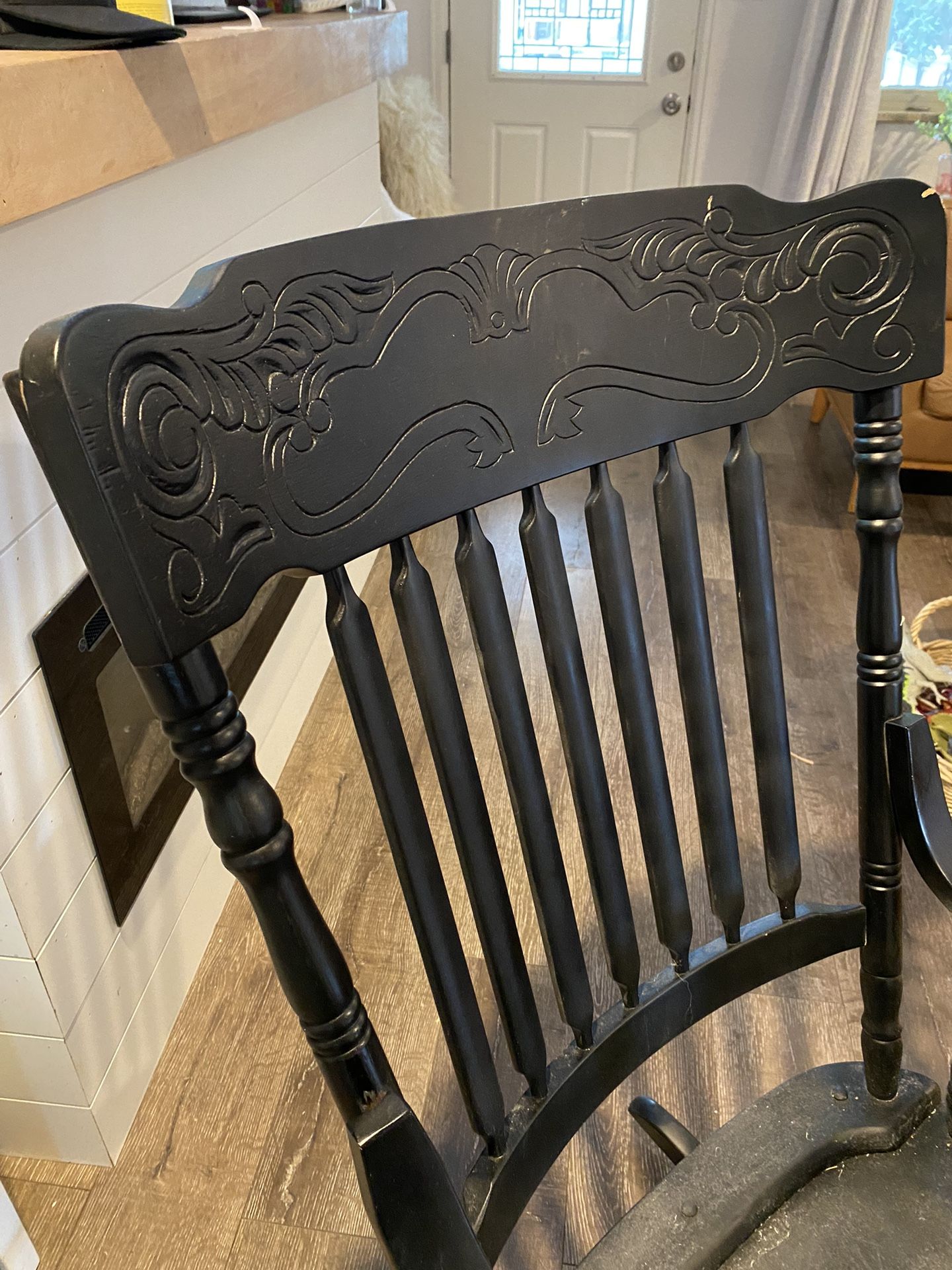 Large Wood Rocking Chair 