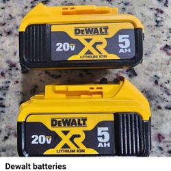 Dewalt 5.o Batteries