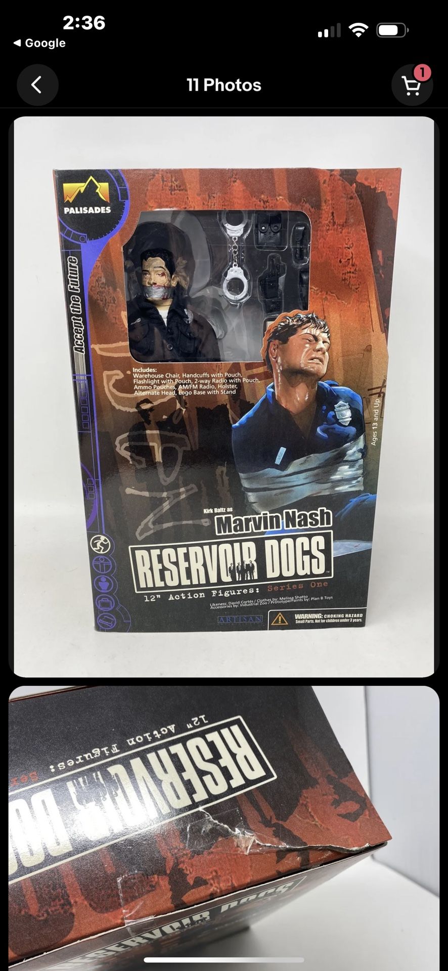 Reservoir Dogs Marvin Nash 12inch Toy New In The Box