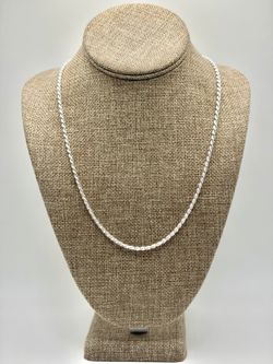 .925 Sterling Silver Rope Chain 26in