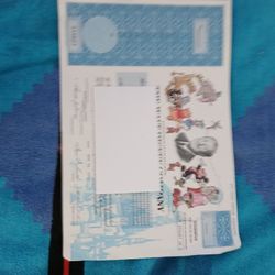 Disney One Share Stock Certificate Valid 1 Share