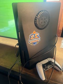 PlayStation 5 Disc Version with cords and controller