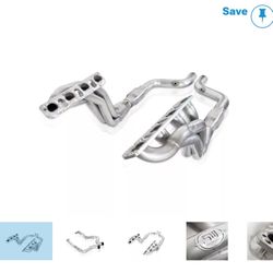 Stainless Works 2-Inch Long Tube Headers with Catted Mid-Pipe