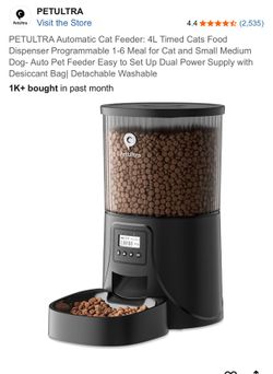 NEW PetUltra Automatic Pet Feeder 4L – Timed Food Dispenser for Cats & Small Dogs