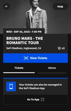 2 bruno mars tkts..