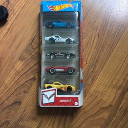 Corvette 5 Pack Hot Wheels New Sealed 2020 Mattel 1:64 Die Cast Asst 01806 GTN35