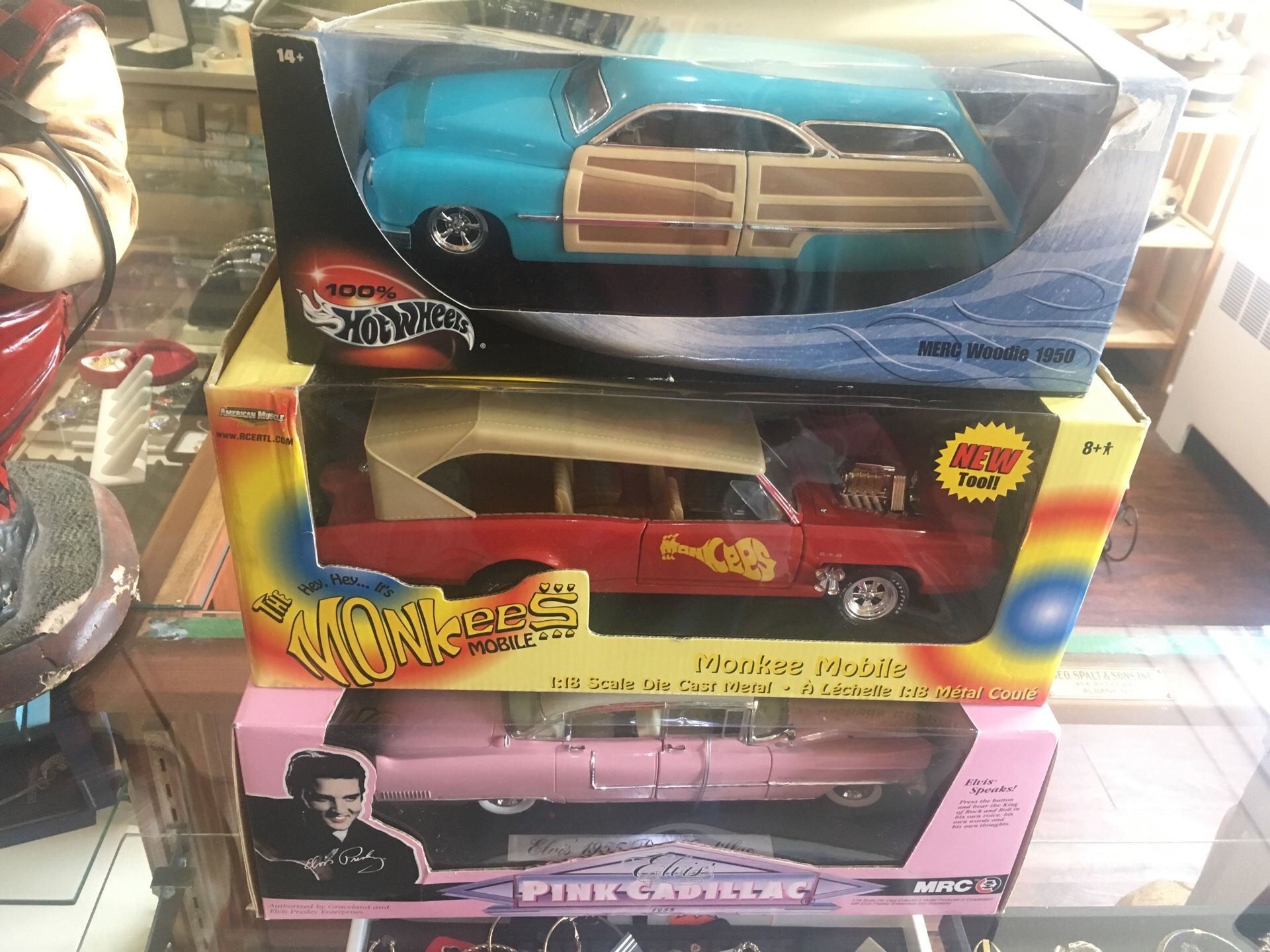 Monkey mobile merc woody Elvis Cadillac