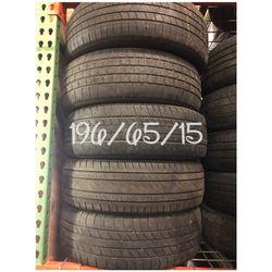 Used tires for sale 196/65/15 $35 each free installation and balancing