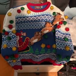 Christmas Sweater Brand New With Lights 