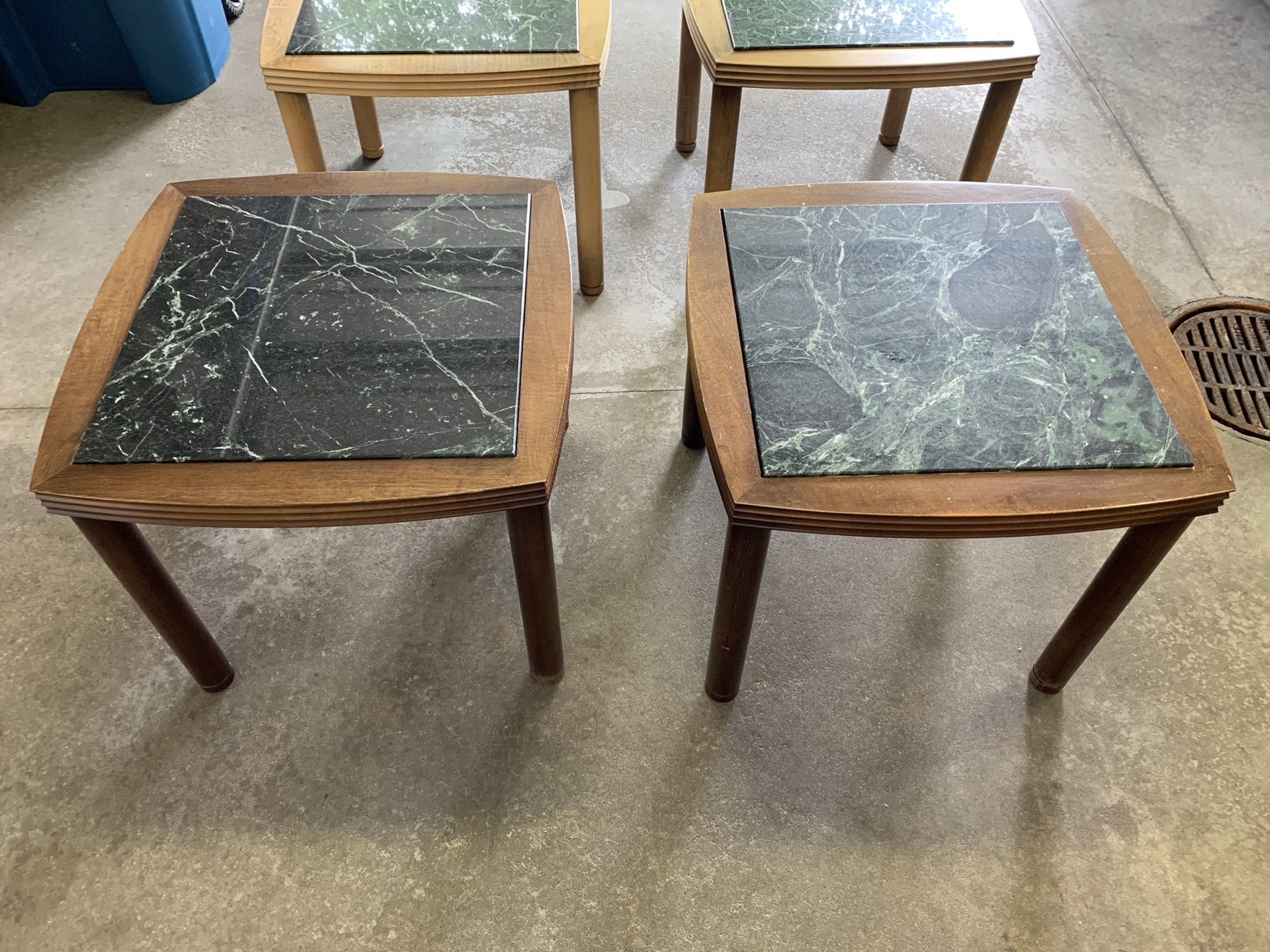 Four End Tables - Granite/Marble Top