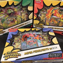 Pokémon TCG Mega Evolution Ascended Heroes EX Boxes
