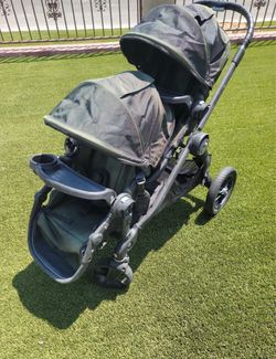 Baby Jogger City Select Double Stroller , safe with food tray