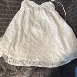 Floral And Plain Black And White Loose Dress Both  Size Small