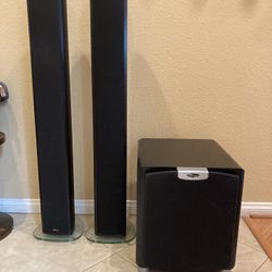 Mirage OMNISAT V2 FS TOWER SPEAKERS AND SUBSCRIBE for Sale in Las
