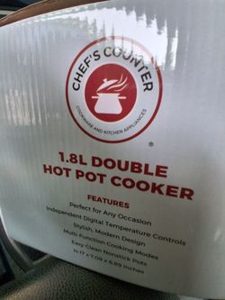Double Hot Pot Cooker 1.8L New