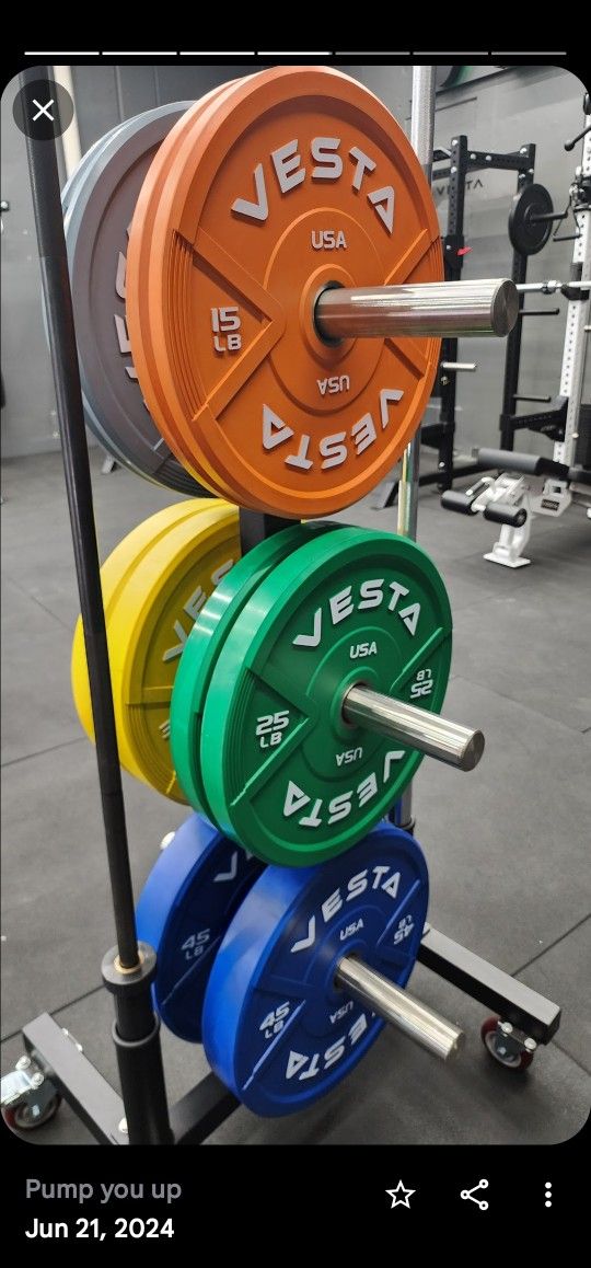 π΅π‘π’π βͺοΈ COMPLETE COLOR BUMPER PLATES WEIGHT SET ( BRAND NEW IN THE BOX)