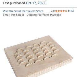Small Pet Select - Digging Platform-Plywood