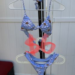 Women’s Two Piece Floral Printed Bow-Style Swimsuit Set Bikini 👙 