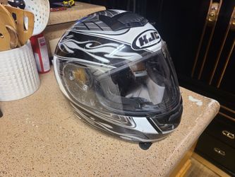 Black & Grey Motorcycle Helmet