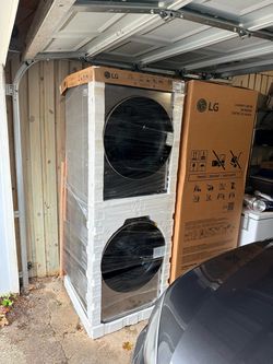 LG Electric Stacked Laundry Center Washer Dryer