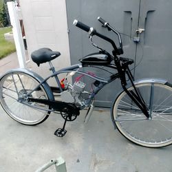 New 2 Stroke Lowrider Deluxe Motorized Bike 100cc.