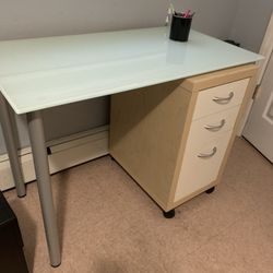 Company Table Comes With File Cabinet 