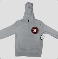 New Era Gray Houston Astros Lightweight Hoodie Jacket - Medium