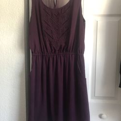 Purple Dress With Pockets