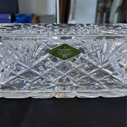 Vintage Godinger "Shannon" Crystal Covered Butter Dish