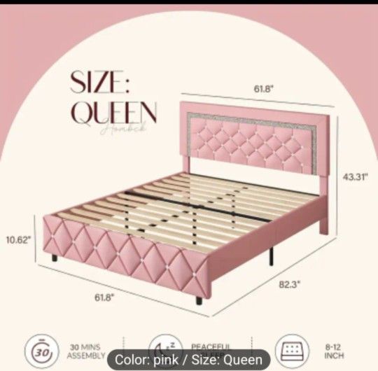Pink Bed Frame