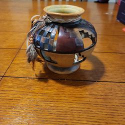 Native American Candle Holder