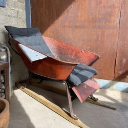 Unique Vintage Retro Custom Wheel Barrow Recliner 
