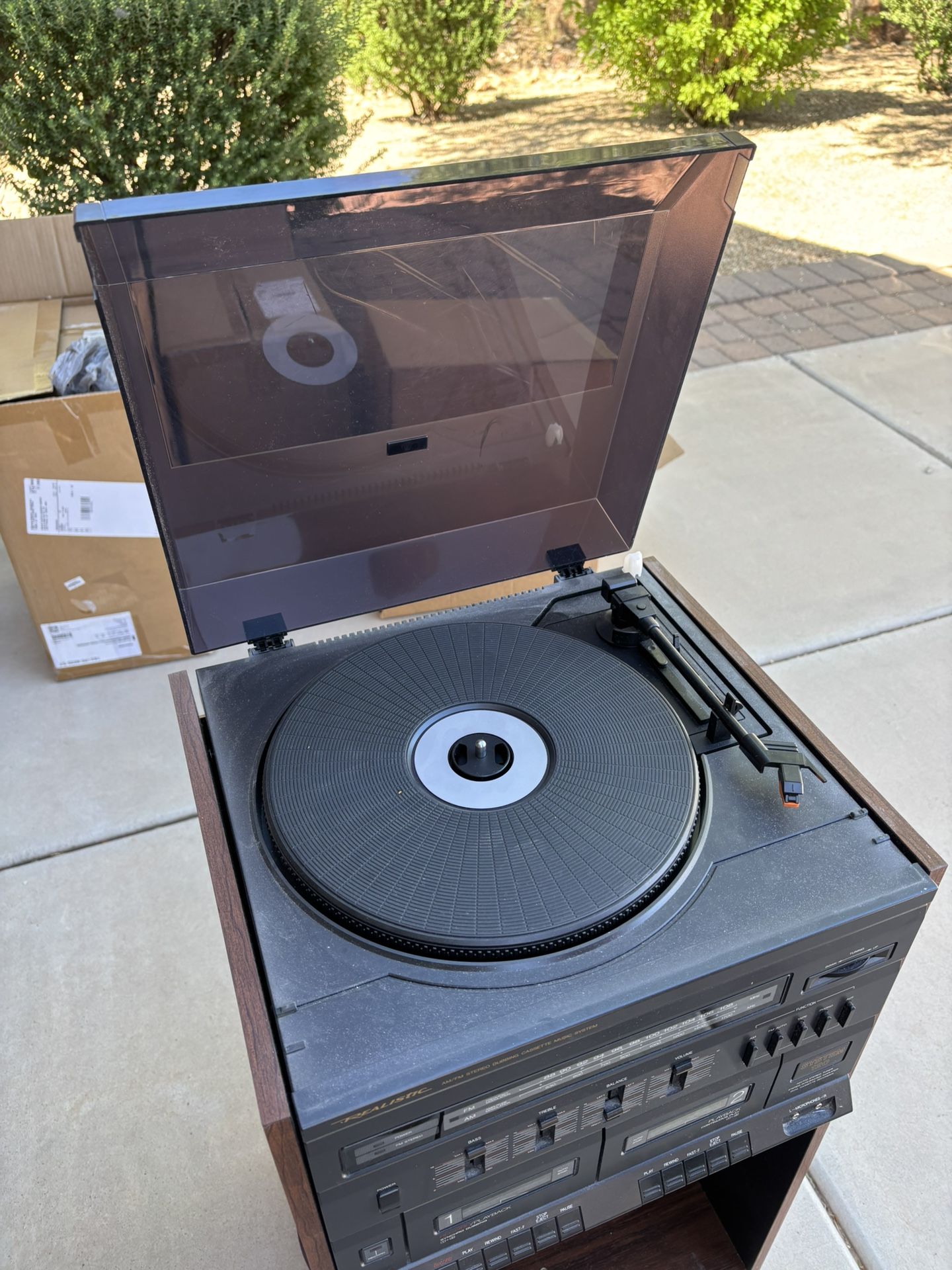 Stand Up Record Player With radio And Cassette 