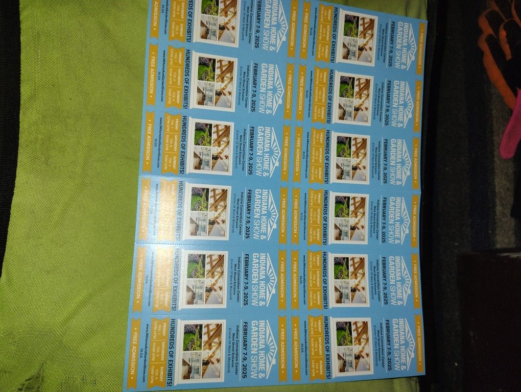 INDIANA HOME & GARDEN TICKETS