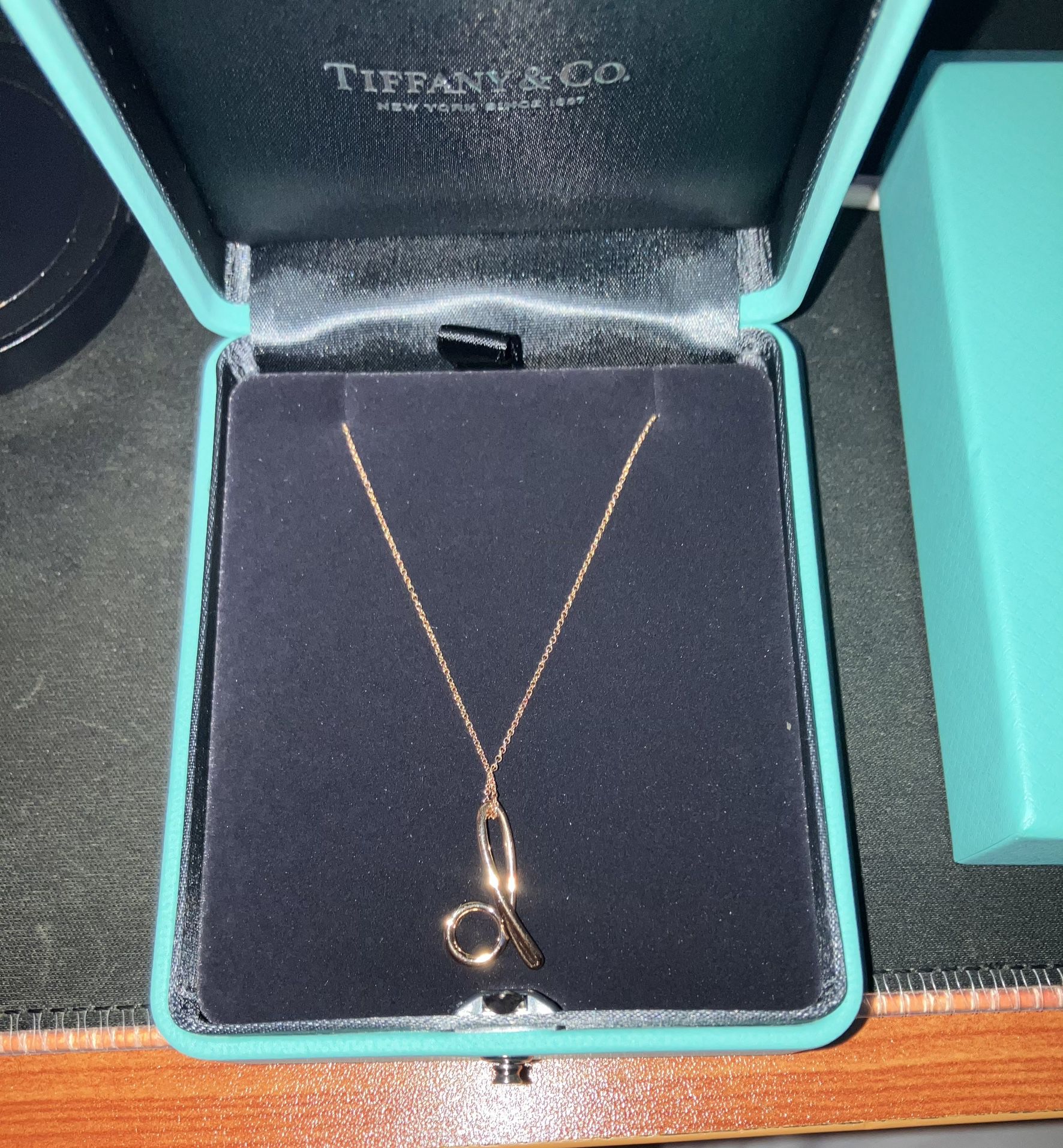 Rose Gold Tiffany Necklace 