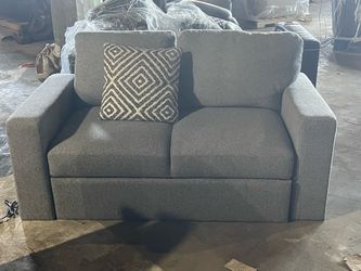 Grey loveseat