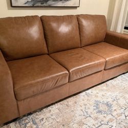 Brown Leather Couch